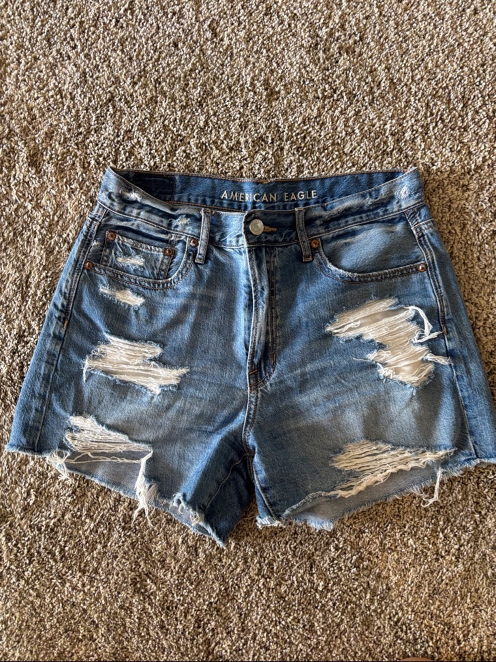 American Eagle 90s Boyfriend denim shirt Size 4